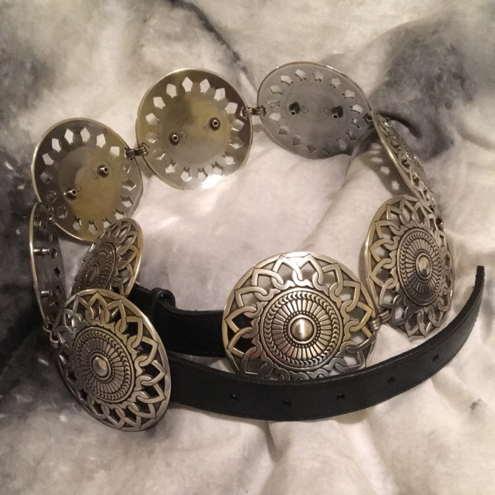 Silver concho belt